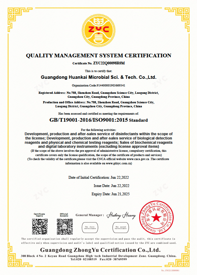 ISO 9001 Certificate